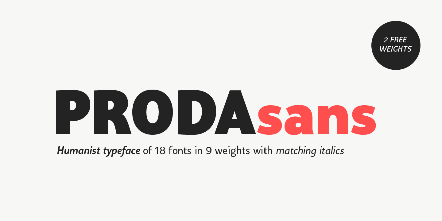 Proda Sans Font